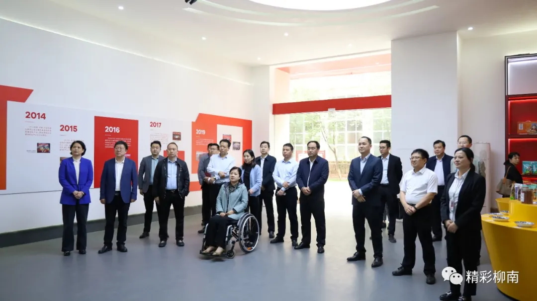 甘肅定西市考察團到柳南區考察螺螄粉產業發展，并參觀由立標展覽布展的螺螄粉文化館